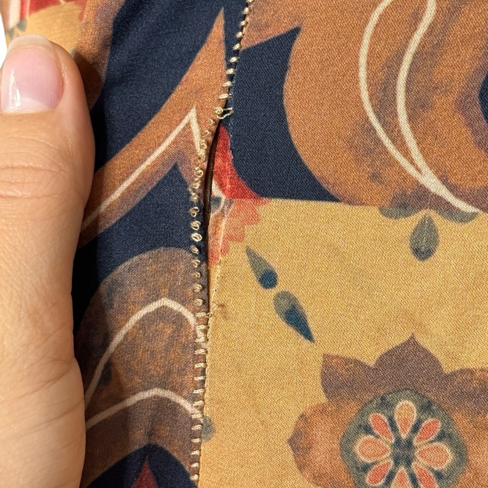Misa Eliza Patchwork Wrap‎ Dress - Picture 11 of 14